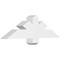 Ekena Millwork Kennewick Architectural Grade PVC Gable Bracket, 36"W x 10 1/2"H x 4"D x 4"F, 7/12 Pitch GBP036X11X0404KEN00 - alternate 1